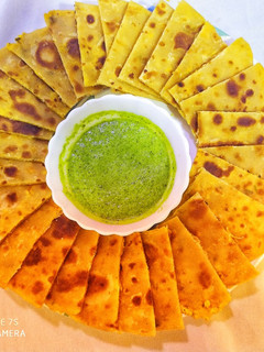 A picture of Paneer (Cottage Cheese) Paratha.
