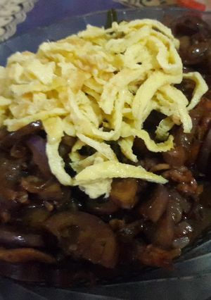 Foto resep Terong kecap cumi asin
