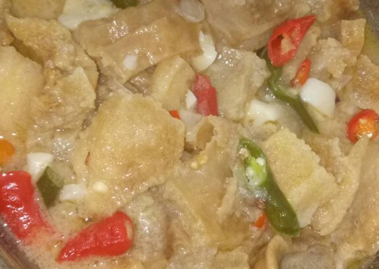 Resep masakan Krecek teman gudeg ala saya | Resep Membuat Krecek teman gudeg ala saya Yang Sempurna