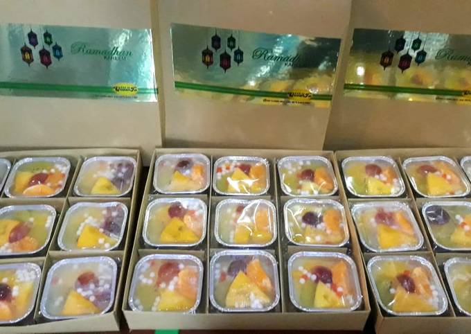 Resep Puding Sutra Buah Kedai QueenTa, Enak