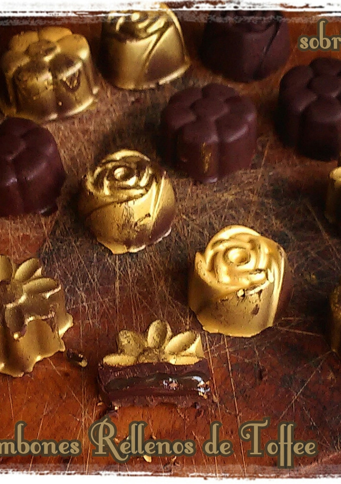 Una foto de Bombones rellenos de toffee