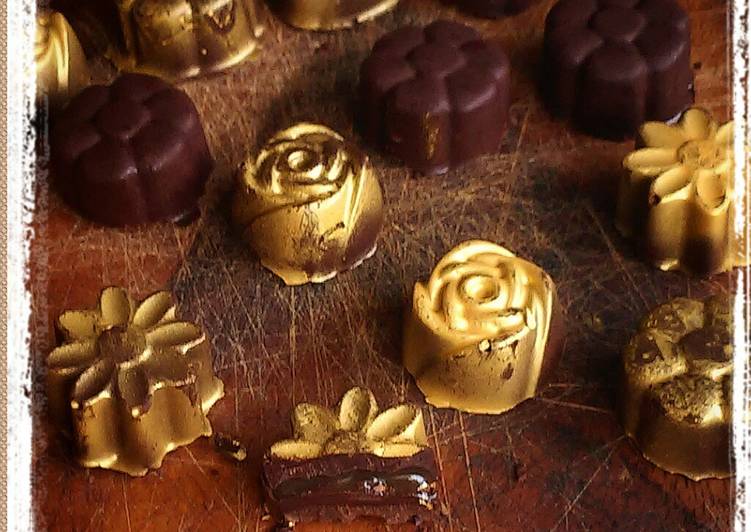 Bombones rellenos de toffee