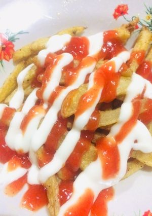 Foto resep French fries mayo