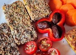 Una foto de Milanesas de tofu orgánico con empanizado nutritivo 🌱