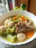 Sayur Bening Bakso Tulang Ayam