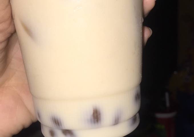 Cara Gampang Menyiapkan Brown sugar fresh milk ala-ala yang Enak Banget