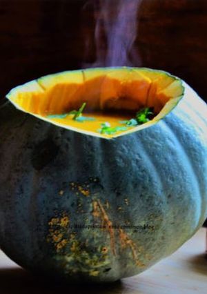 Une photo de Velouté de potiron bleu de Hongrie