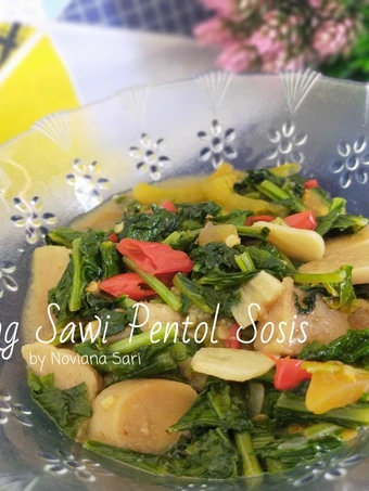 Cara Gampang Menyiapkan Resep Oseng Sawi Pentol Sosis yang Lezat Sekali Anti Ribet, Mantap Sekali