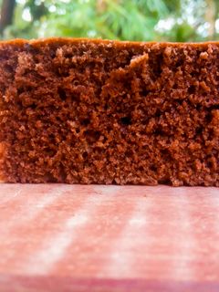 Una foto de Bizcocho o torta de chocolate sin manteca medido en tazas