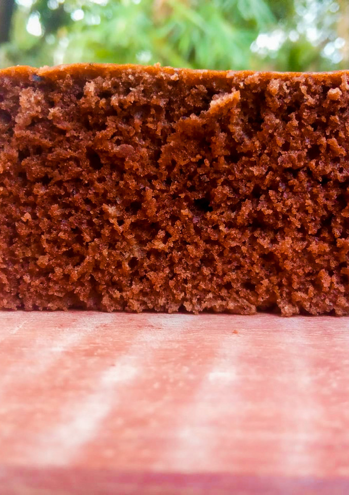 Una foto de Bizcocho o torta de chocolate sin manteca medido en tazas