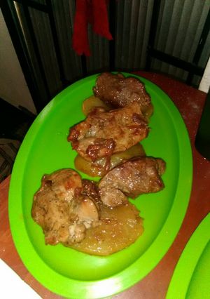 Una foto de Carne de puerco asada