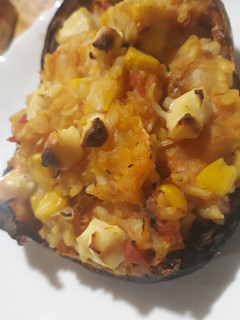 Una foto de Calabaza rellena