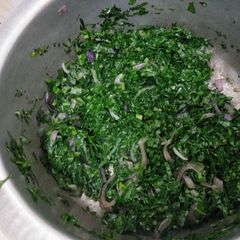 A picture of Fried terere.