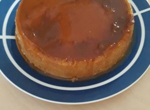 Una foto de Flan de café, queso y licor