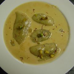A picture of Doodh Puli (Traditional Bengali Sweet).