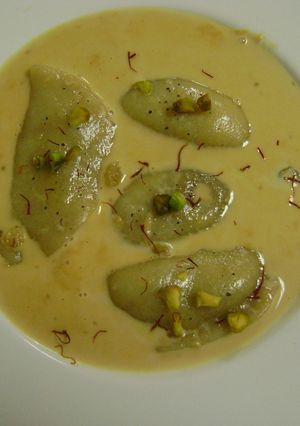 A picture of Doodh Puli (Traditional Bengali Sweet).