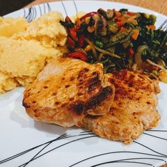 A picture of Piri-Piri Pork Medallions.
