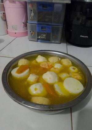 Foto resep Sup Labu Bakso Shabu