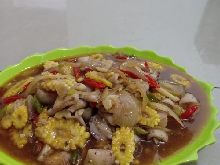 Langkah Gampang Membikin Resep Cumi saos tiram yang Uenak Anti Ribet, Bikin Ngiler