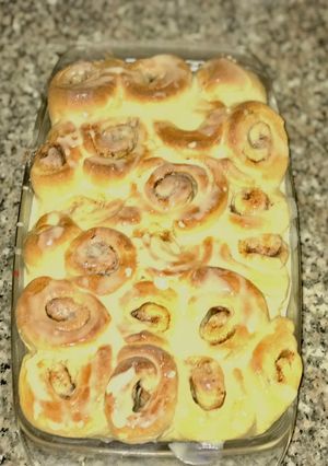 A picture of Cinnamon rolls.