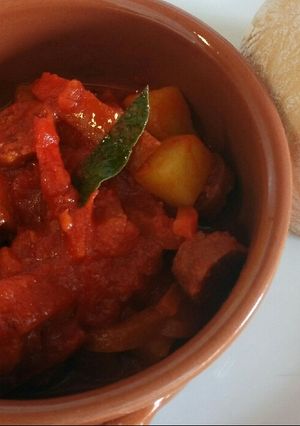 A picture of Fluffy's Spanish Stew.