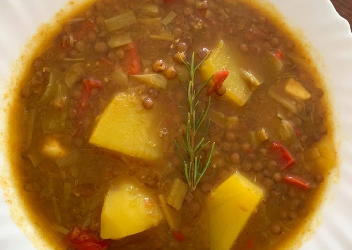 Lentejas con verduras