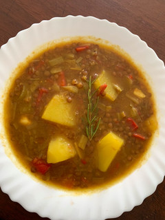 Una foto de Lentejas con verduras