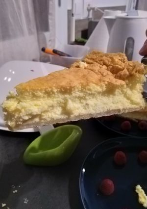 Une photo de Cheesecake cuit