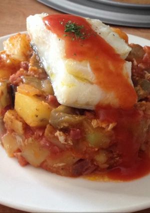 Foto principal de Tartar de pisto y bacalao