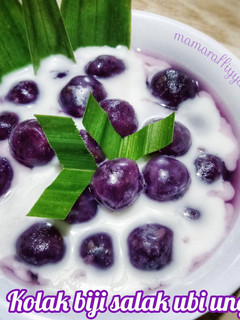 Foto resep Bubur Candil / kolak biji salak ubi ungu