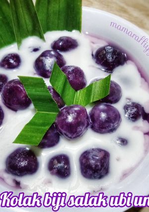 Foto resep Bubur Candil / kolak biji salak ubi ungu
