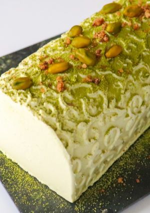 Une photo de Bûche matcha