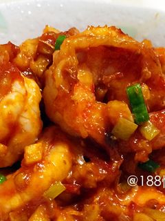 乾燒蝦仁 @188懶人料理 的食譜成品照片
