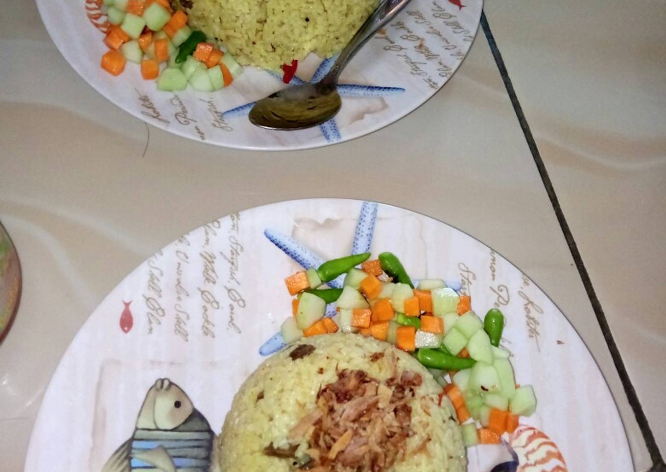 Nasi briyani ala kampung