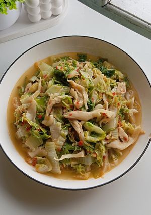 Foto resep Tumis Sawi Putih Jamur Tiram