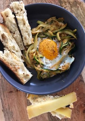 Une photo de NID D’ŒUF À LA COURGETTE