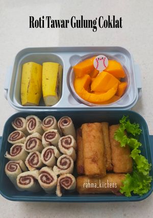 Foto resep Roti Tawar Gulung Coklat_Bekal Sekolah