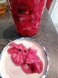 Pickles d'oignons rouge