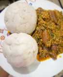 Pounded yam with Egusi soup🍛🍛🍛
