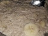Avena con banana ♡