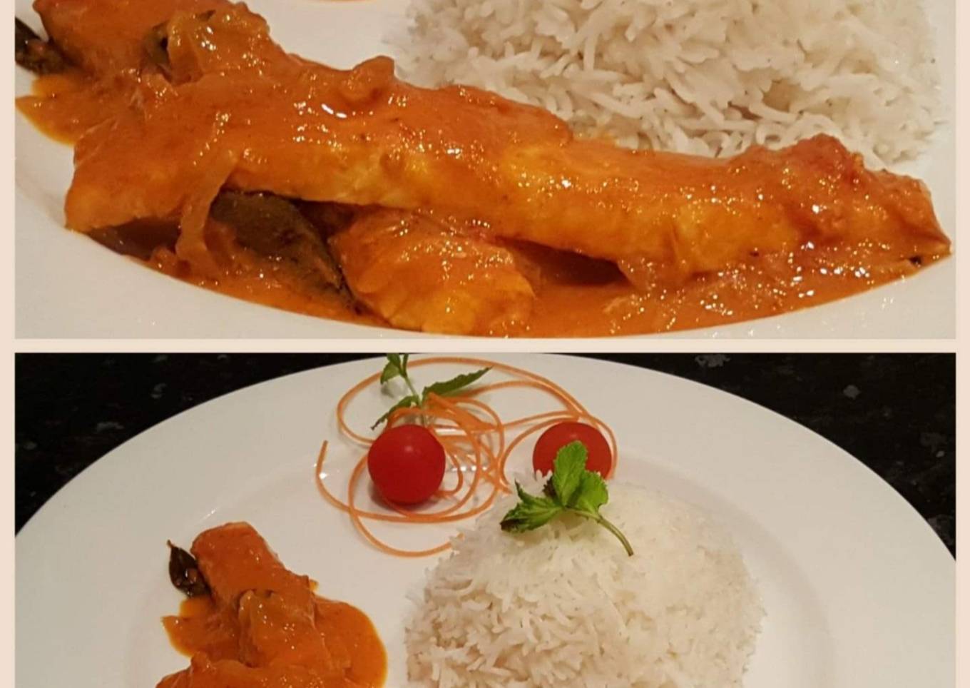 Steps to Make Super Quick Homemade THAI SALMON FISH CURRY.. with
Coconut Rice