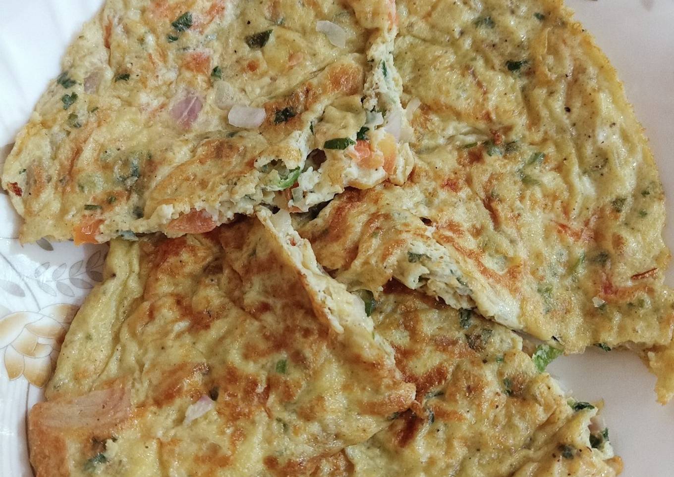 Mint & Green Chilli Omelette πΏπ₯πΆ️