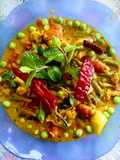 সাউথ ইন্ডিয়ান ভেজিটেবল কোর্মা (south Indian vegetable korma recipe in Bengali)