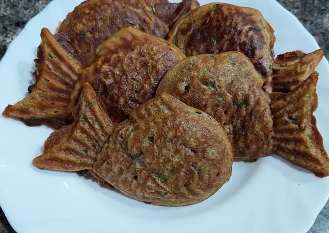 Zucchini Sunkist Pancake Taiyaki Gluten Free Dairy Free No Mixer