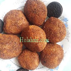 A picture of Cardamon deep fried oreo balls. #snacksrecipescontest.