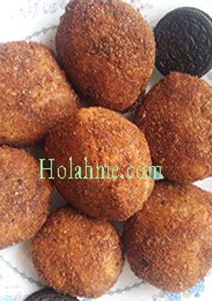 A picture of Cardamon deep fried oreo balls. #snacksrecipescontest.
