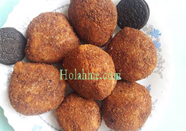 Recipe of Ultimate Cardamon deep fried oreo balls. #snacksrecipescontest