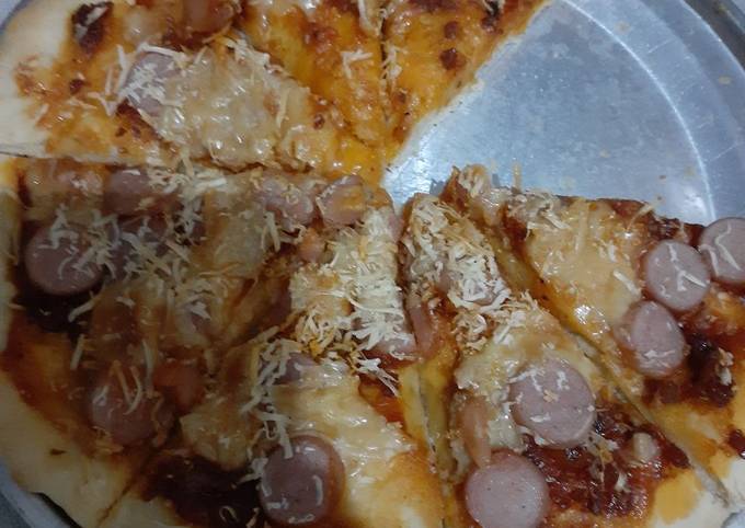 Bagaimana Menyiapkan Pizza rumahan, Enak