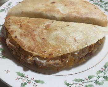 Fresh, Cooking Recipe Fried Fajita Chicken and Bacon Quesadillas Delicious Nutritious