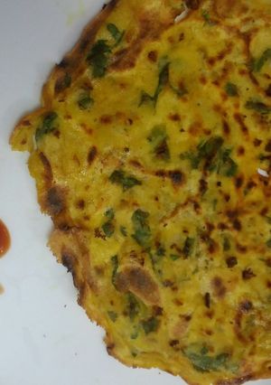 A picture of Spinach Coriander Chilla.